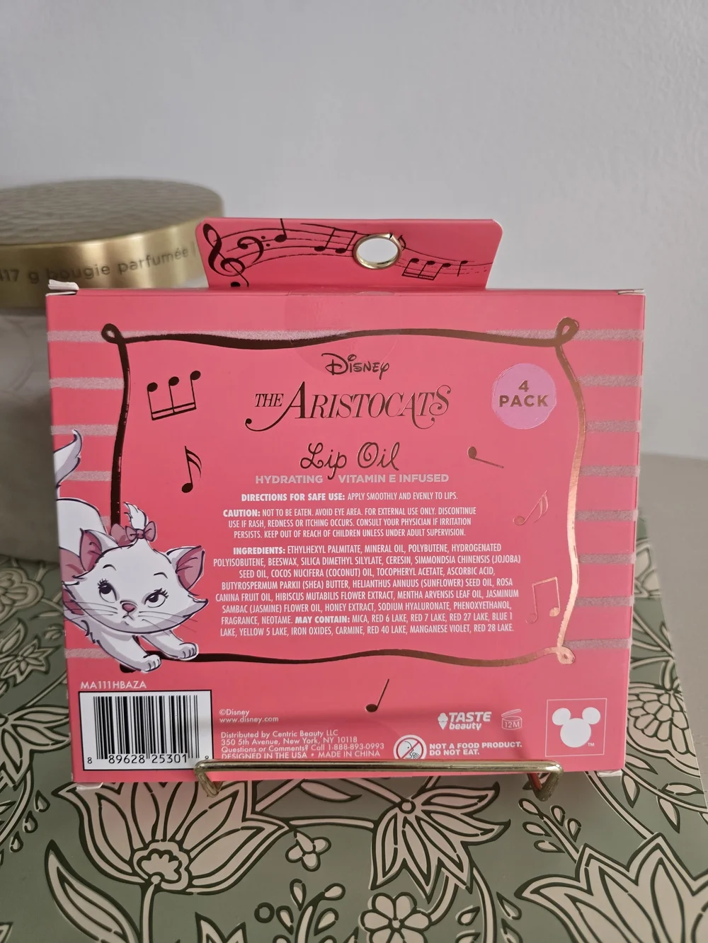 Disney The Aristocats Marie Rosehip Infused Lip Oil 4-Pack Set